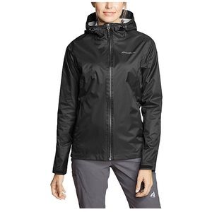 COPY - Eddie Bauer size M women’s cloud cap rain jacket black